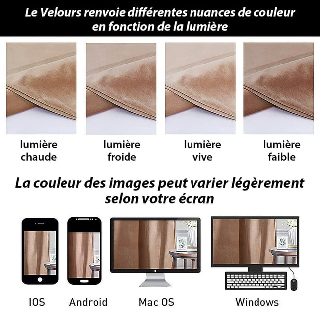 Luksuriøs termisk gardin i lakserosa