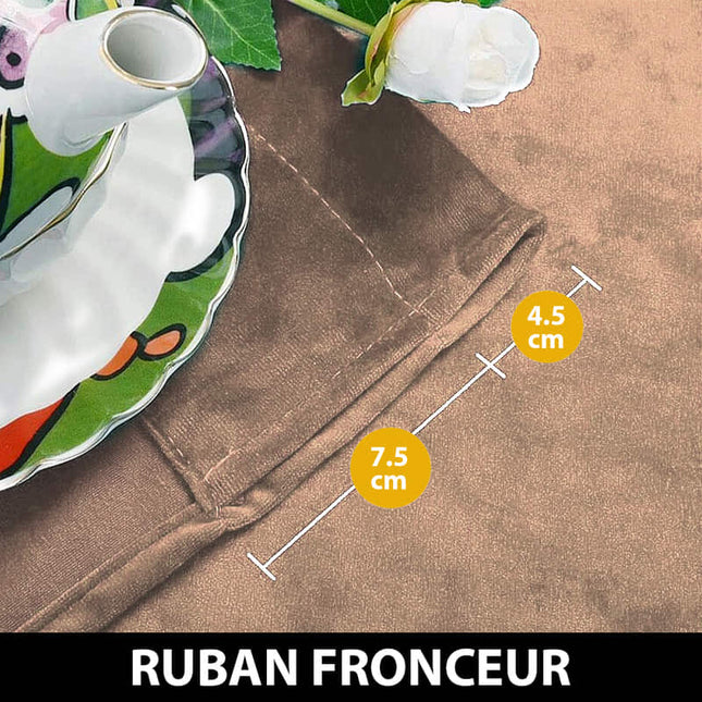 Luksuriøs termisk gardin i lakserosa