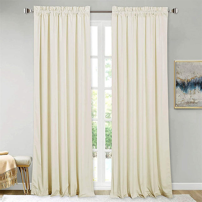 Luksuriøs isolerende gardin i elfenben