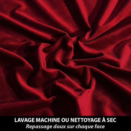 Varmeisolerende burgunder gardin i fløyel