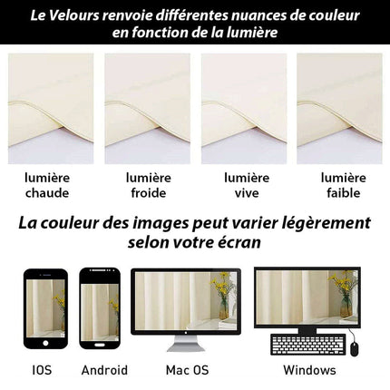 Luksuriøs isolerende gardin i elfenben