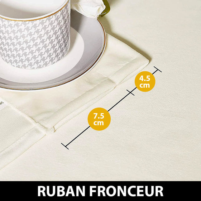 Luksuriøs isolerende gardin i elfenben