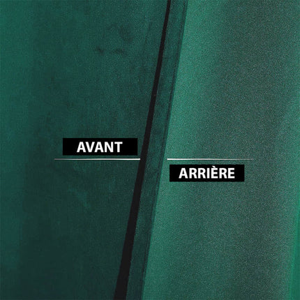 Petrolgrønn isolerende gardin i fløyel