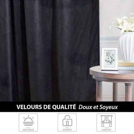 Svart varmeisolerende og lystett gardin