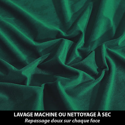 Petrolgrønn isolerende gardin i fløyel