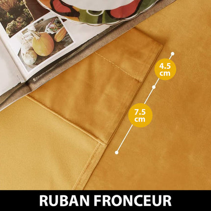 Luksuriøs termisk gardin i gull