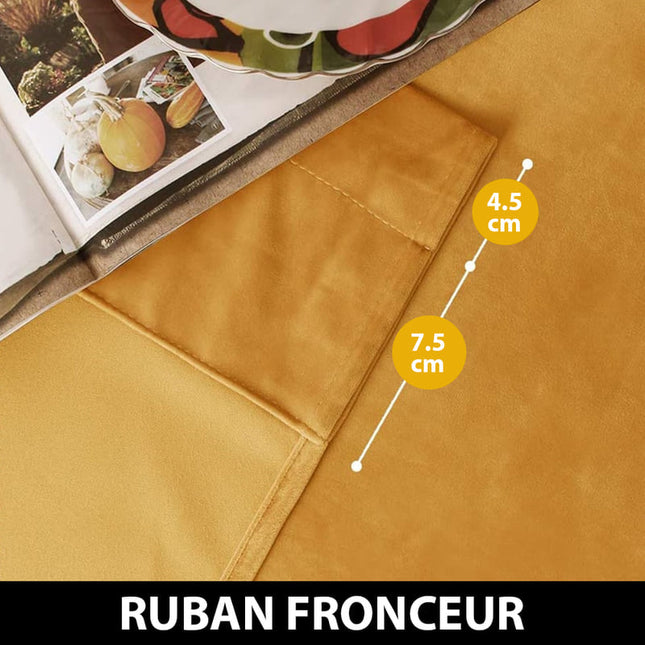 Luksuriøs termisk gardin i gull