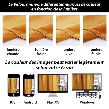 Luksuriøs termisk gardin i gull