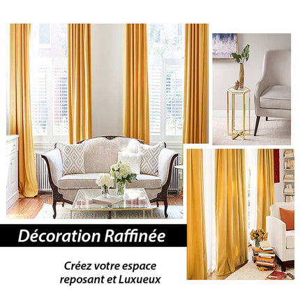 Luksuriøs termisk gardin i gull