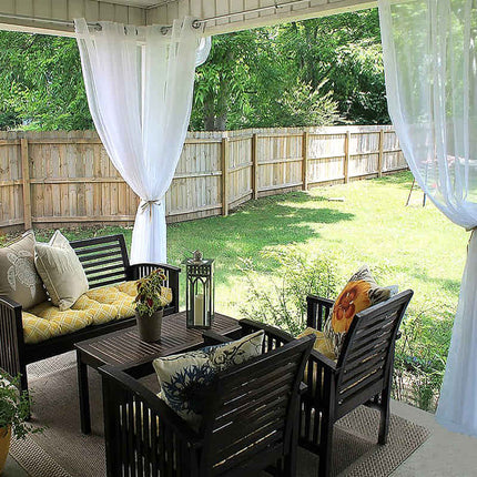 Tynn utendørs gardin for hagepaviljong