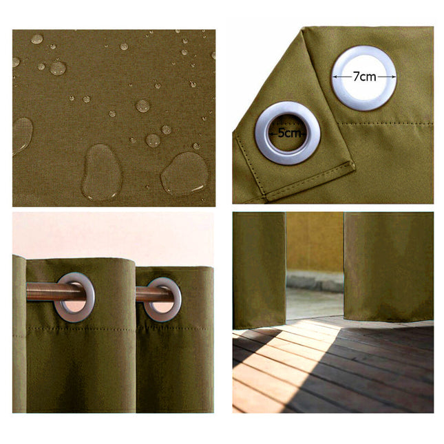 Vanntett utegardin for hagepaviljong