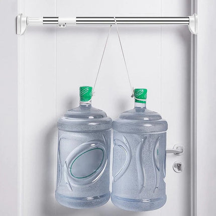 Justerbar teleskopisk gardinstang uten boring